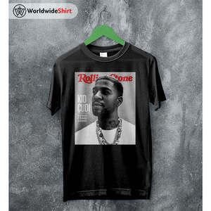 Kid Cudi Rolling Stone Poster Hip Hop Rap Music Graphic T-Shirt